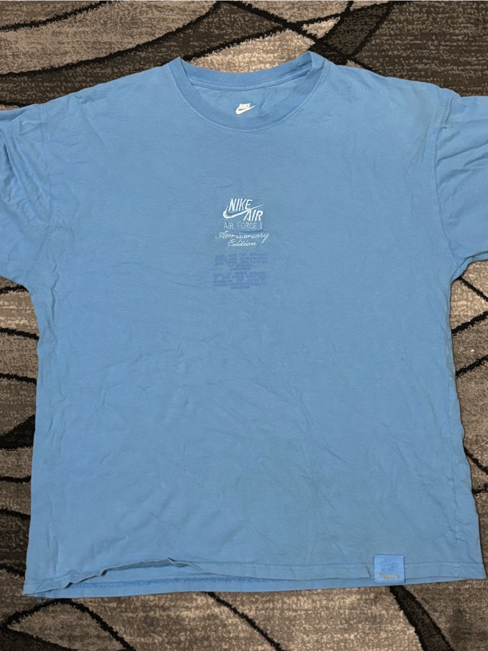 Nike Men’s Sky Blue Crewneck Short Sleeve Tee